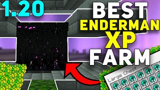BEST ENDERMAN XP Farm In 1.20! Minecraft Bedrock