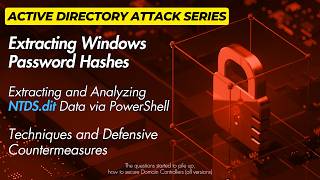 Cyber Security 2026: Mastering Ntds.dit File: Extracting Windows Password Hashes