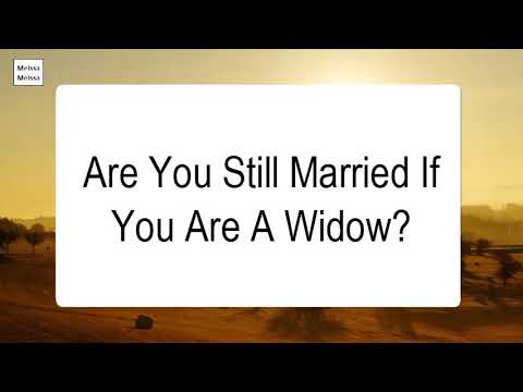Is a widow considered married or single?