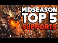 TOP 5 SUPPORTS FOR MID SEASON PATCH! - Smite