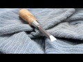 a closer look at the blue spruce sloyd knife and butt chisel