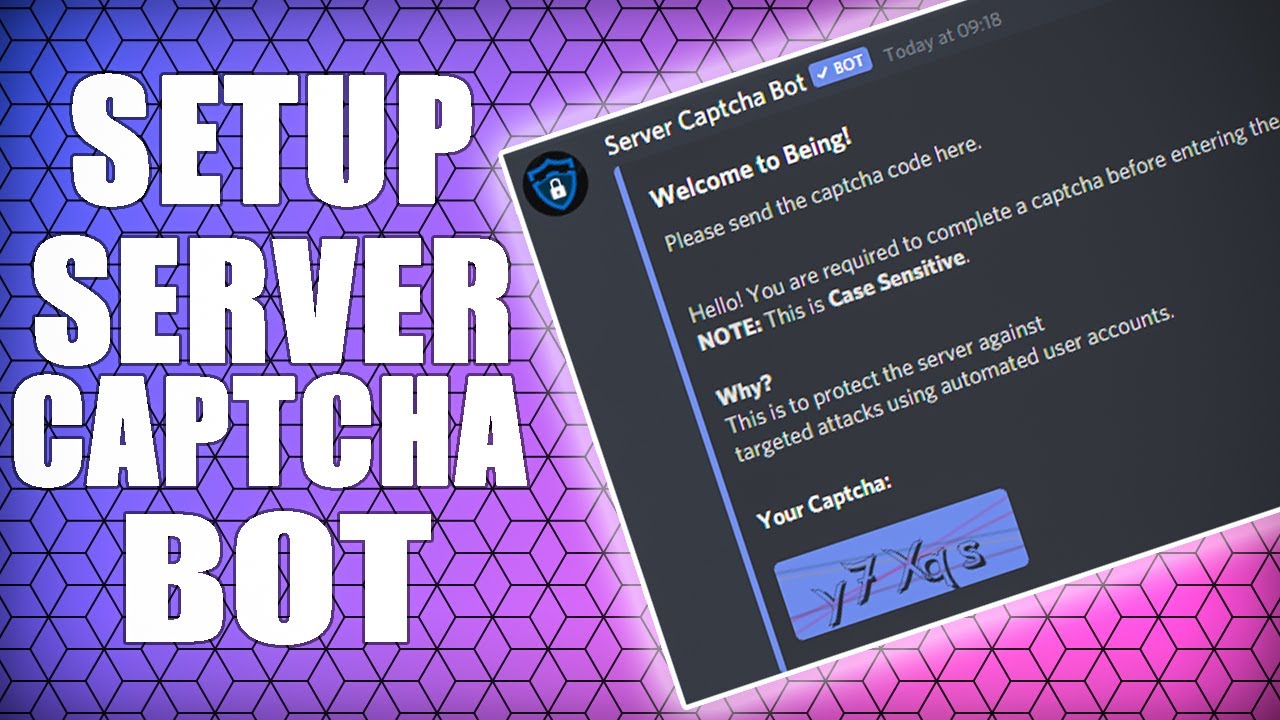 How To Add And Setup Server Captcha Bot - Discord Verification - YouTube