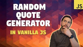 Loading Screen with Quote Generator API & Vanilla JavaScript