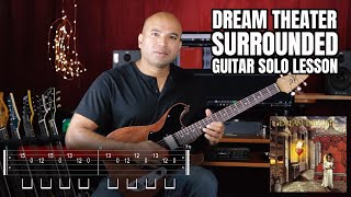 Dream Theater Surrounded Guitar Solo Lesson with Tabs and Delay Settings