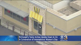 McDonald's Turns Arches Upside Down In California