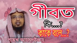 গীবত কি , গীবত কাকে বলে, শায়খ আহমদউল্লাহ