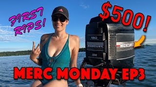 Mercury 2 Stroke V6, 60mph for $500, TOP SPEED RUN  #MercMondays EP3