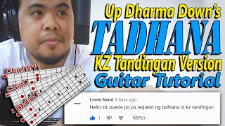 GUITAR TUTORIAL | Tadhana - UDD | KZ Tandingan's Version