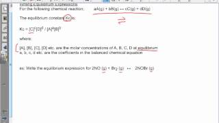 16 2 writing equilibrium expressions