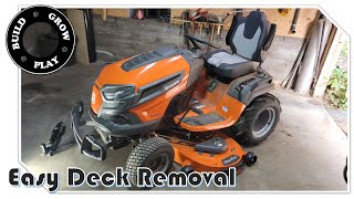 Easy Mower Deck Removal