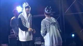 140920 EXO The Lost Planet in Beijing peterpan (chanyeol\u0026kai) - 찬열이형아랑 장난치다가 종인이 맞았어요ㅋㅋ