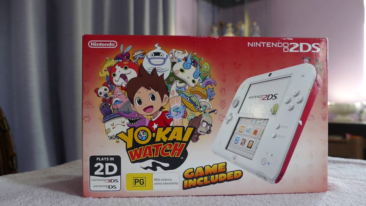 Nintendo 2DS, Yo-Kai Watch Edition Opening - YouTube