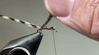 Tying a Griffith’s Gnat midge dry fly.