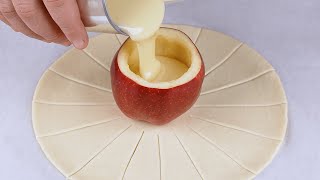 Add condensed milk to the apple and you will be surprised by the result