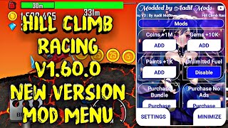 Hill Climb Racing v1.60.0 Mod Menu [Unlimited Coins, Gems, Pains, Fuel, Bundle, No Ads] | HCR Menu