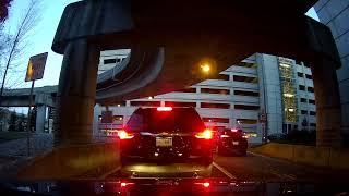 Driving to Terminal B at Boston Logan International Airport