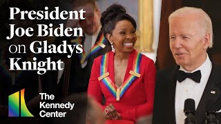 President Joe Biden on Gladys Knight - 45th Kennedy Center Honors (White House Reception)