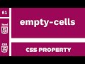 CSS Property : empty-cells explained !