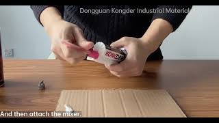 50ml Kongder Solid Surface Adhesive and Dispenser Operation Video