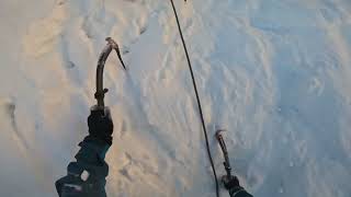 First winter climb of the year with john boy on curved ridge @burghiker