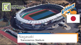 Transcosmos Stadium / ランスコスモススタジアム長崎 | V-Varen Nagasaki | Steady 360° Rotation | Google Earth