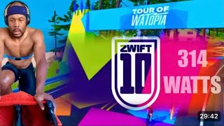 Zwift - Tour of Watopia(Stage 4): AVG 314W