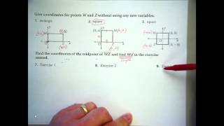 BID Geo 5.8, Organizing Coordinate Proofs