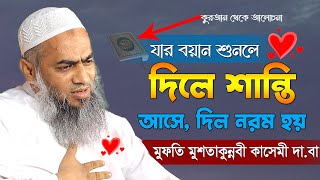 দিলে শান্তি আসে দিল নরম হয় যে বয়ানে | Bangla waz mahfil | Mufti Mustakun Nobi Qasemi