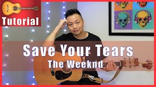Save Your Tears - The Weeknd Guitar Tutorial SUPER EASY!