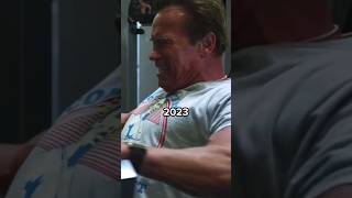 Arnold Schwarzenegger lifting weight then vs now #arnold #shorts
