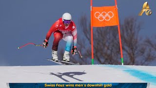 Swiss Feuz wins men’s downhill gold