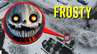 DRONE CATCHES FROSTY THE SNOWMAN AT ABANDONED FACILITYI!! (WE BURNED HIM)