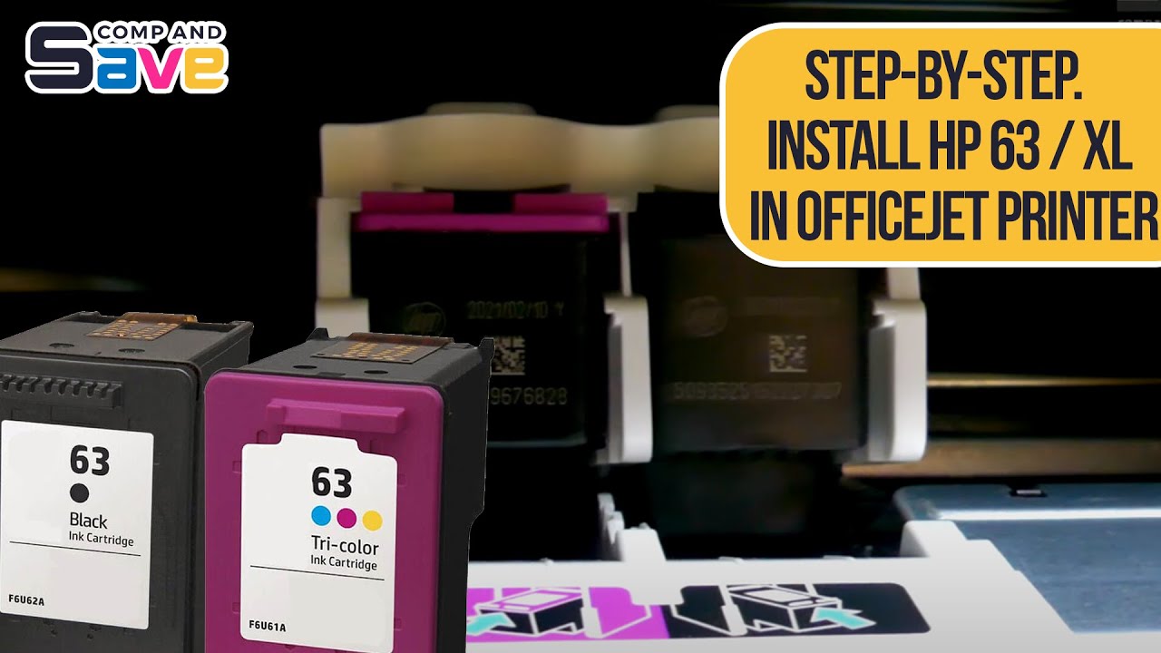 HP OfficeJet 4650 Printer Ink Cartridges Installation - YouTube