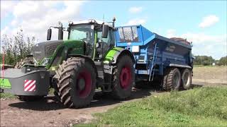 G`s Mushroom Compost spreading on old lettuce ground 2020