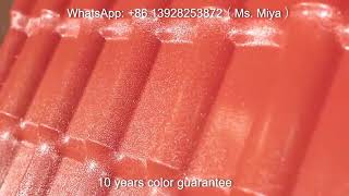 synthetic resin tile with 30 years life guarantee