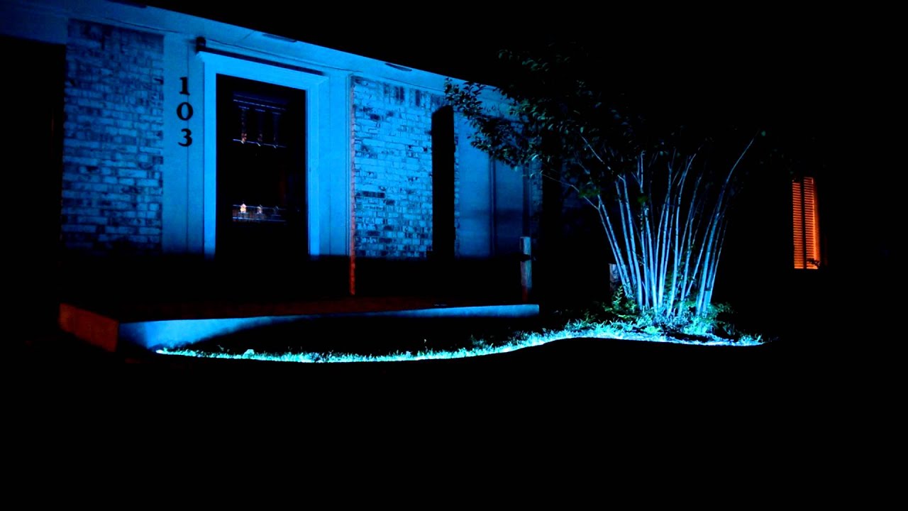 Smooth Color Transitions With Our LED Outdoor Lighting! - YouTube