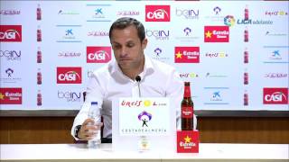Rueda de prensa de Sergi Barjuan tras el UD Almería (2-2) CD Tenerife