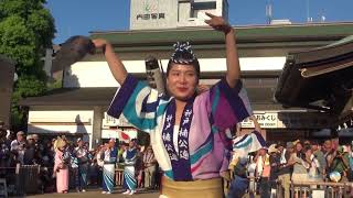 2018年　天神天満・阿波おどり⑤　本殿前演舞・神戸楠公連