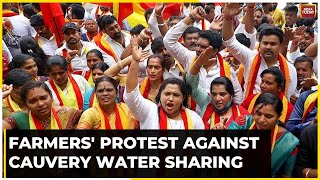 Farmers' And Pro-Kannada Outfits Observe Bandh In Mandya Over Cauvery Water Sharing