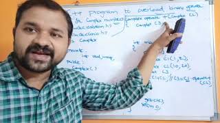 C++ program to add two complex numbers using operator overloading || Binary( +)operator overloading