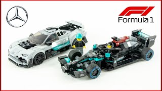 LEGO Speed Champions 76909 Mercedes-AMG F1 W12 & Mercedes-AMG Project One Speed Build for Collectors