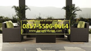 0857 5596 9664, Jual Furniture Rotan Sintetis, Pengrajin Pabrik Sofa Rotan Sintetis Malang