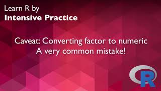Converting one variable type to another in R - R Tutorial