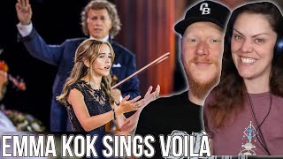 COUPLE React to 15 Year Old Emma Kok Sings Voilà | OFFICE BLOKE DAVE