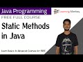 Static Methods in Java || Lesson 46 || Java Programming || Learning Monkey ||