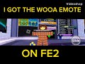 I got the WOOA emote on FE2! Roblox- Flood Escape 2