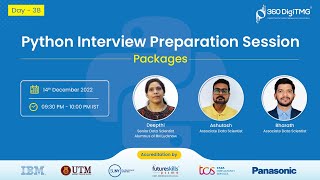 Python Interview Preparation Session | Packages | Day 38 | 360DigiTMG