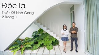 Thiết Kế Nhà Cong 2 Trong 1: Giải Pháp Sống Mới Mẻ và Tiện Nghi | Nét Xanh Trong Kiến Trúc Nay