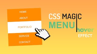 Awesome menu hover effect using only Html & CSS