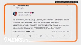 Venezuelan president calls President Trump's Truth Social post 'colonialist threat'